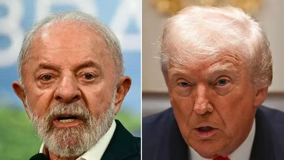 Os presidentes do Brasil, Luiz Inácio Lula da Silva, e dos Estados Unidos, Donald Trump. — Foto: Pablo Porciúncula e Andrew Caballero-Reynoldos/ AFP via Getty Images