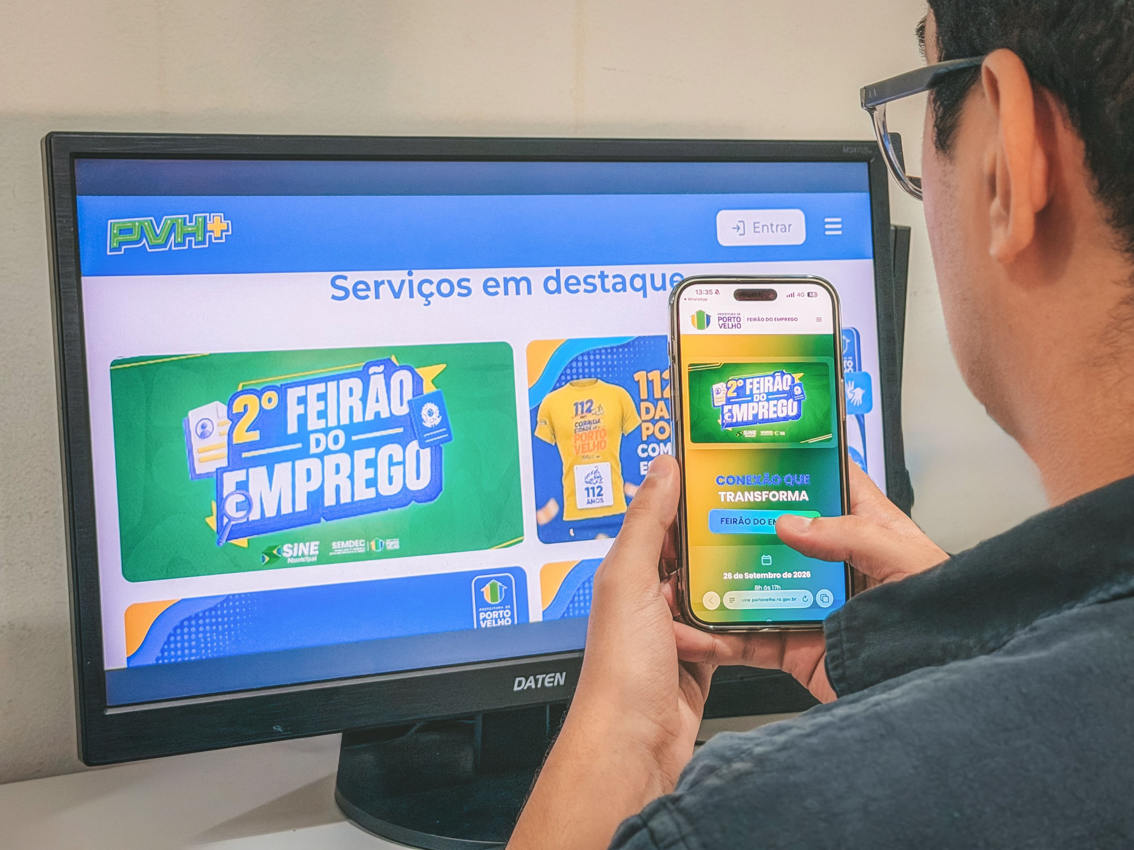 Divulgação da segunda edição do Feirão de Emprego de Porto Velho.